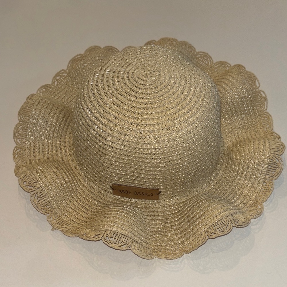 Cream Kids Sun Hat
